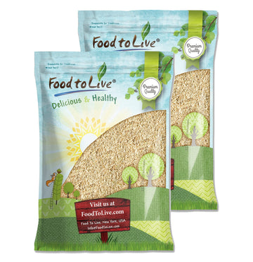 Food to Live Jasmine Brown Rice, 24 Pounds - Whole-Grain and Long-Grain Thai Rice, Vegan, Kosher, Bulk. Higher in Fiber than Whi