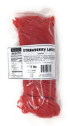 Kervan Candy Bebeto Strawberry Licorice Laces - Red Shoestring Licorice Laces For Braiding, Decorating Baked Goods & Making Knot