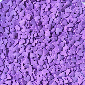 Purple Hearts Sprinkles Cupcake Cake Decoration Cake Cookie IceCream Donut 3.4oz