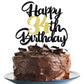 Klionjor 34Th Birthday Cake Topper - Happy Birthday Decoration For 34Th Birthday Party - Gift Plugin