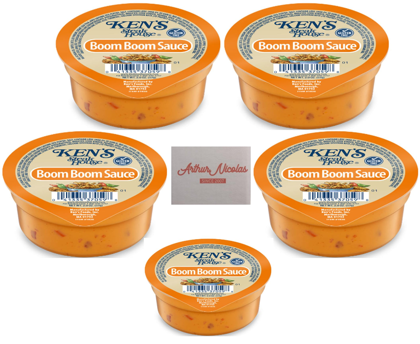 30 Count | Salad Dressing Dipping Sauce Portion Cups | Single Serve Packets (Boom Boom Sauce)