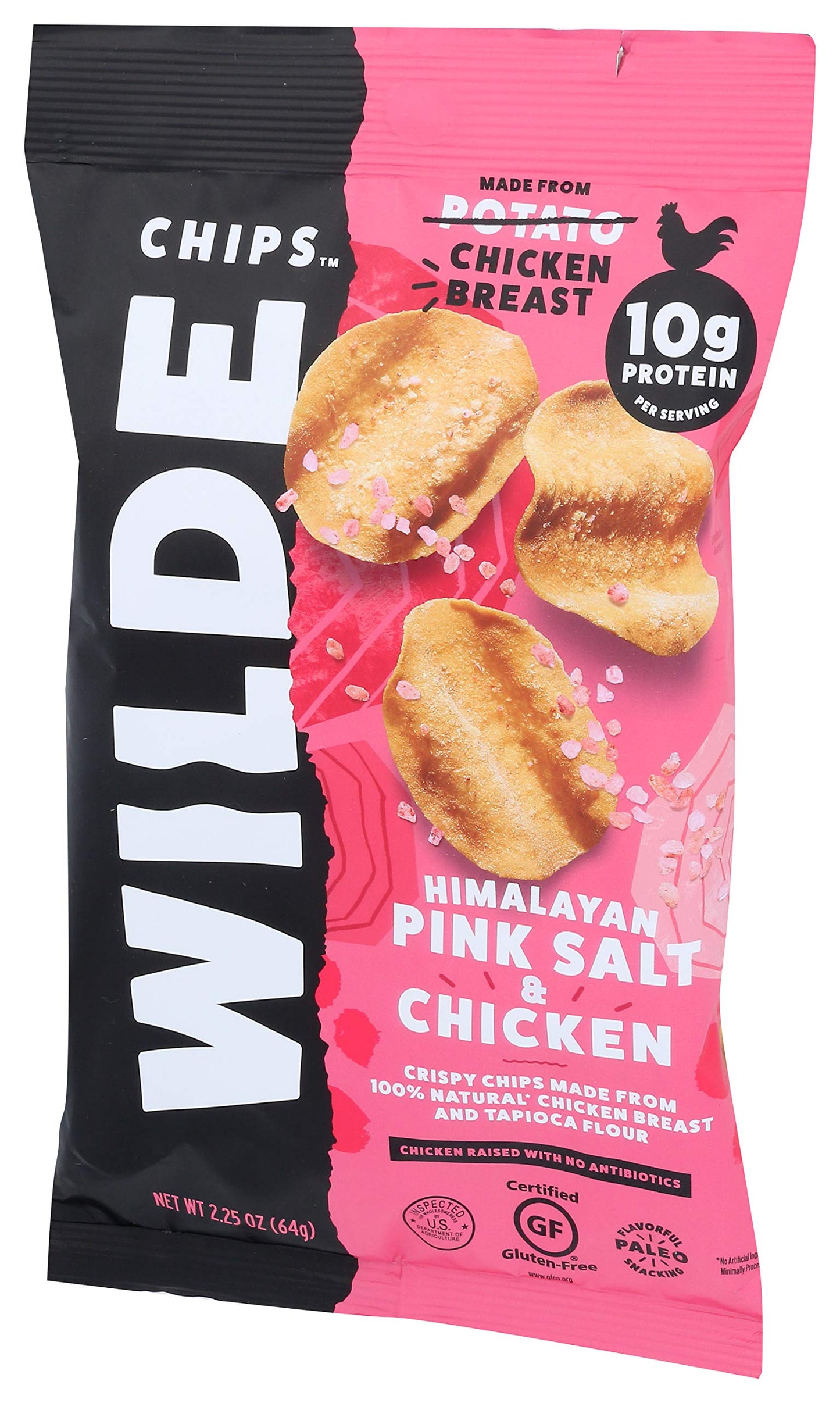 Wilde Brands Himalayan Pink Salt Chicken Chips, 2.25 Oz