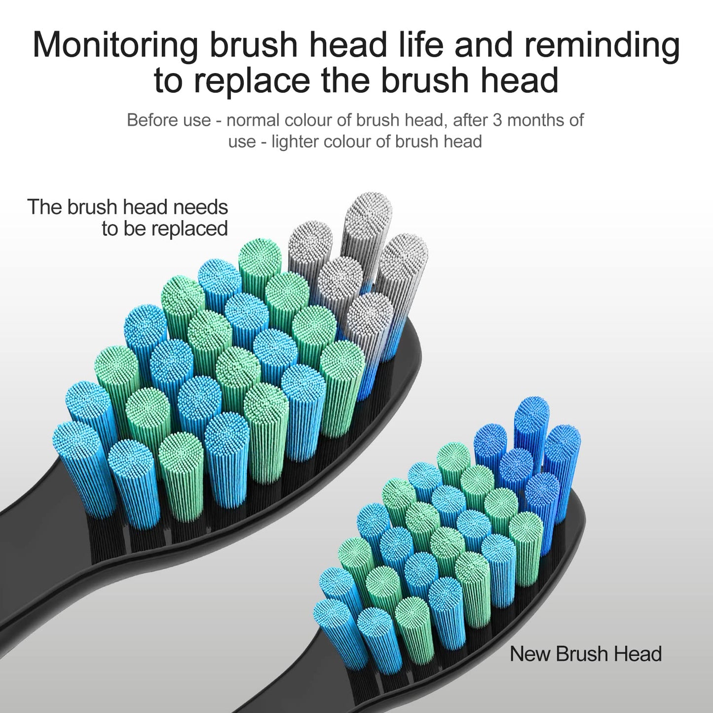 5 Pack Electric Toothbrush Replacement Heads Compatible With Fairywill,Toothbrush Heads Compatible With Fw-507/508/551/515/917/9