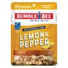 Bumble Bee Lemon & Pepper Seasoned Tuna, 2.5 oz Pouch - Ready to Eat - Wild Caught Tuna Packet - 17g Protein per Serving - Glute