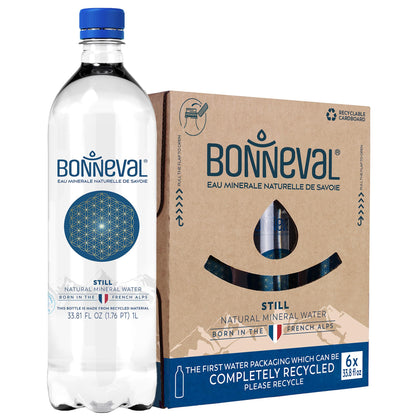BONNEVAL - Natural Spring Water - 100% Pure Mineral Water from the French Alps - Naturally Filtered for 2000 Years - Rich in Ele