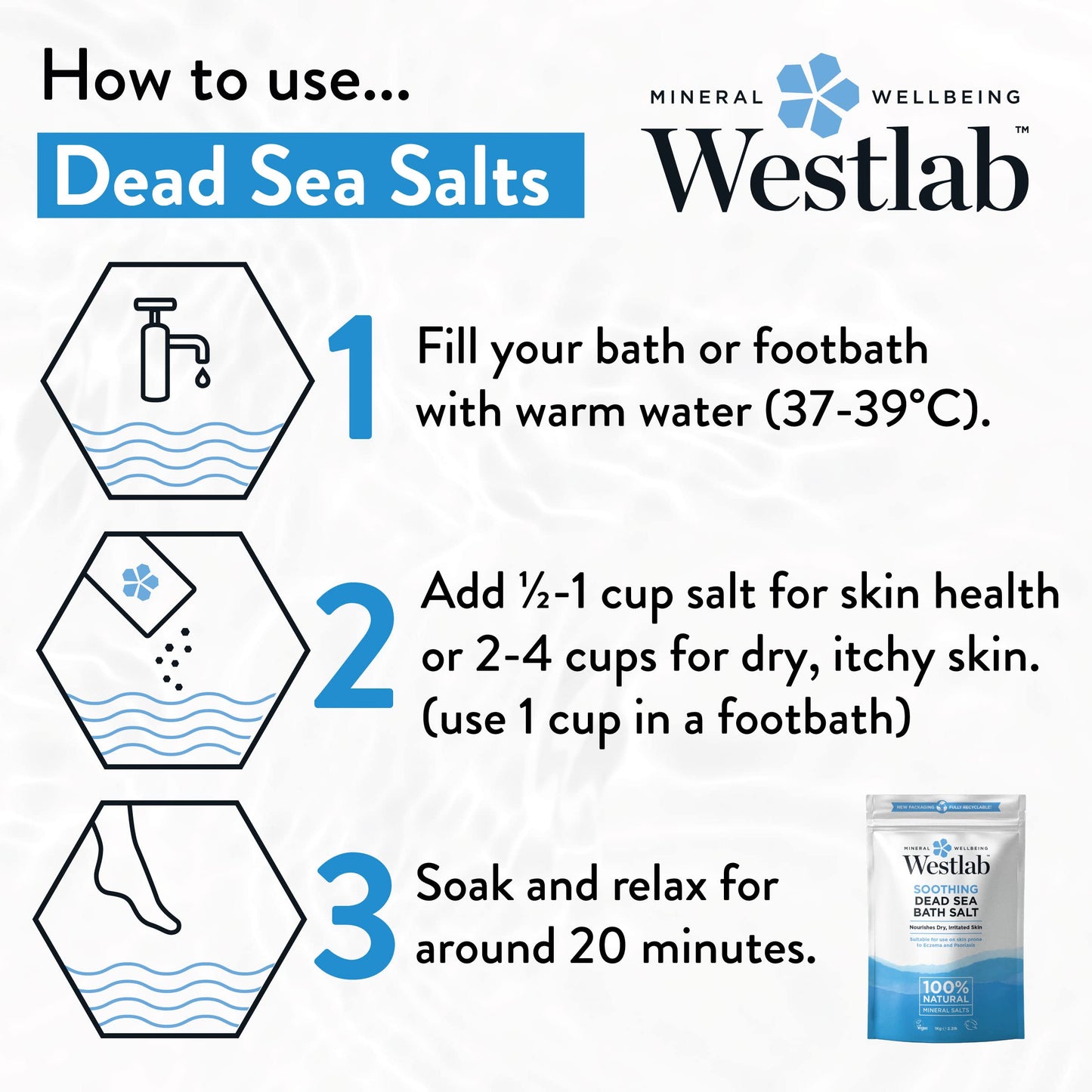 Westlab - Dead Sea Salt - 1kg