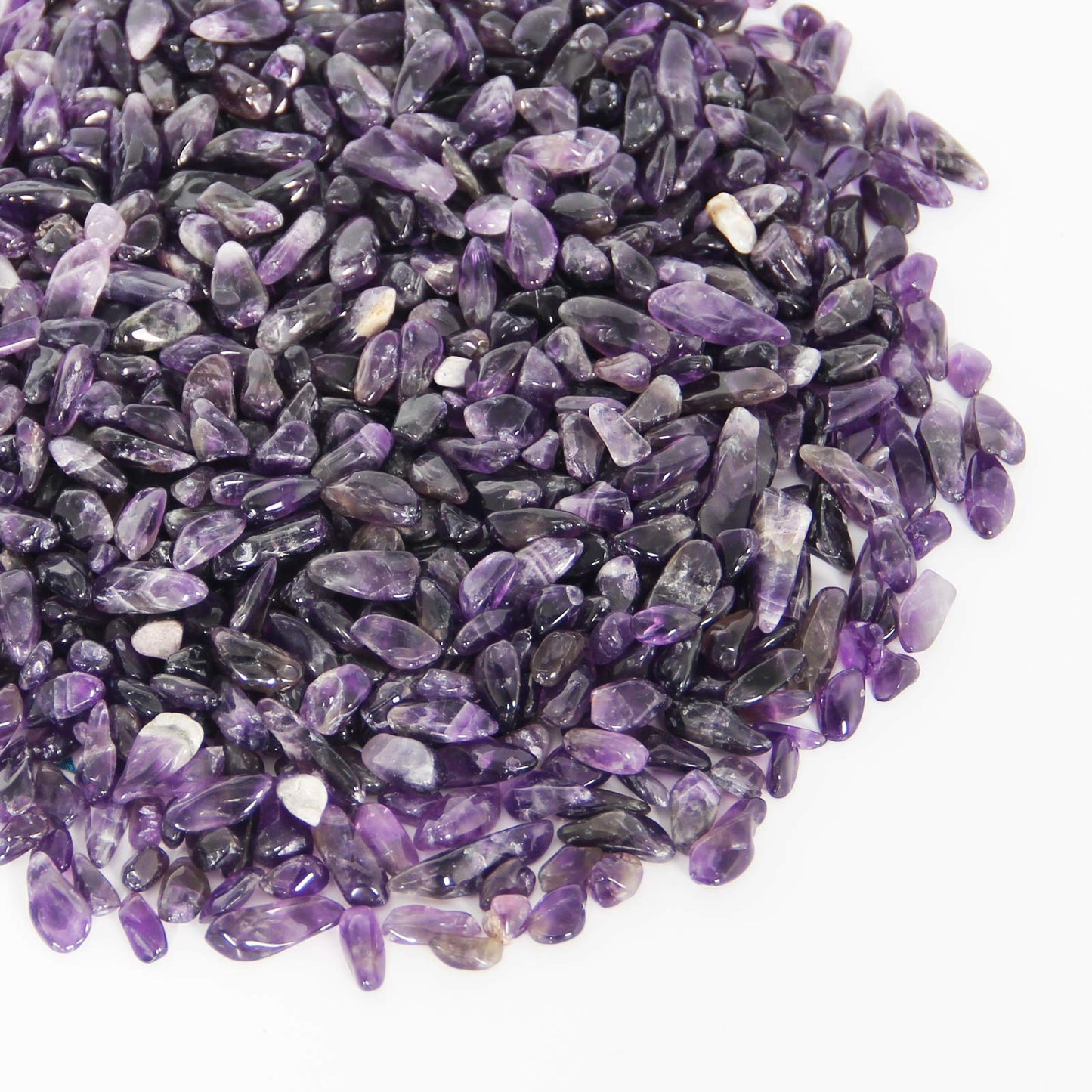 Orientrea 1.1Lb Natural Crushed Amethyst Crystal Tumbled Chips-Healing Crystals Chips Bulk, Crushed Crystal Gemstones For Crafts