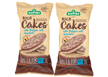 Kupiec Rice Cakes With Milk Belgian Cholate 9Og (3.1 0Z) 2Pack