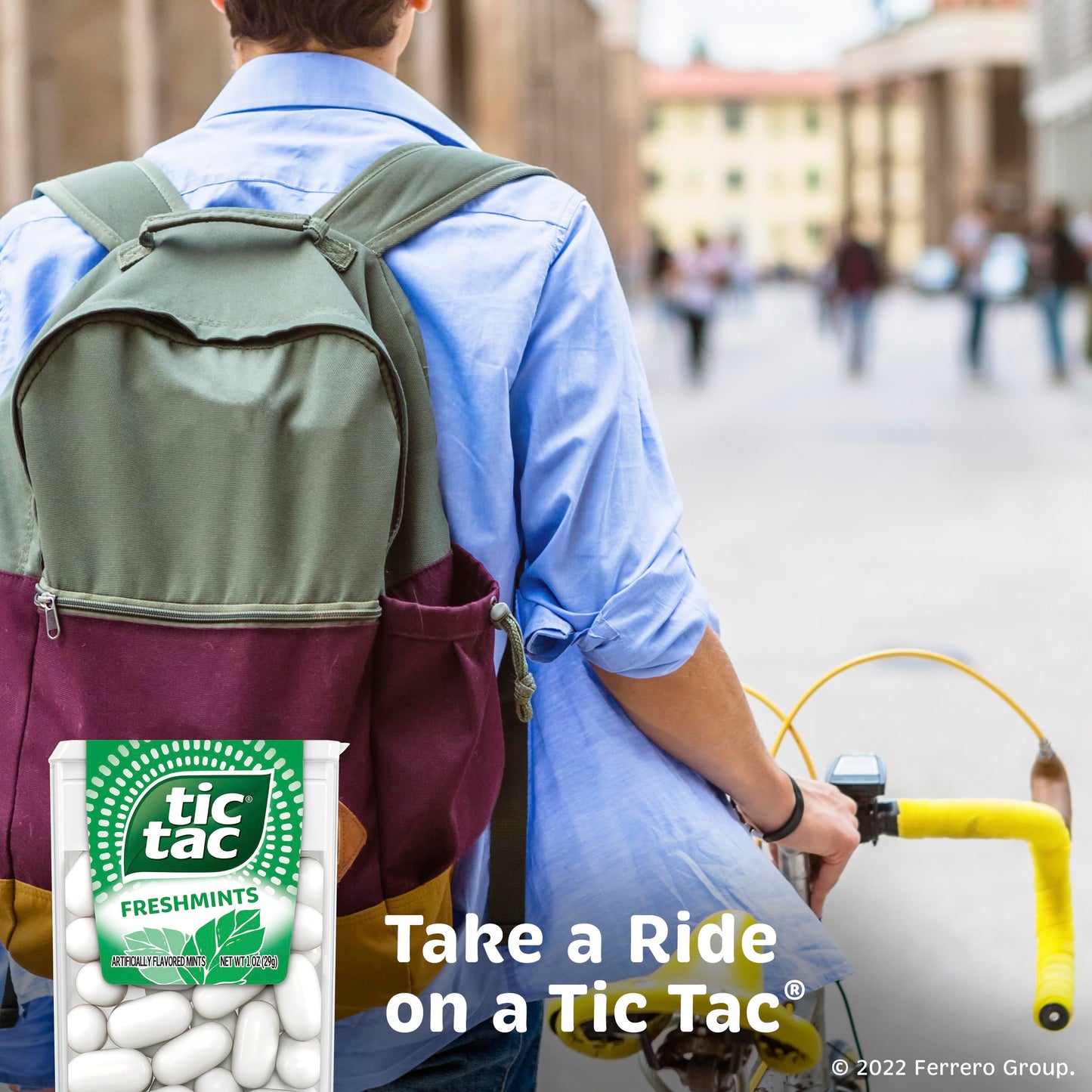 Tic Tac Freshmint Breath Mints, 12 Count, On-The-Go Refreshment, Stocking Stuffers, 1.7 Oz Each