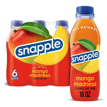 Snapple Mango Madness  16 Fl Oz Recycled Plastic Bottle  6 Pack