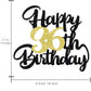 Klionjor 36Th Happy Birthday Cake Topper Happy Birthday Cake Decoration 36Th Birthday Party Decoration Gift Plugin