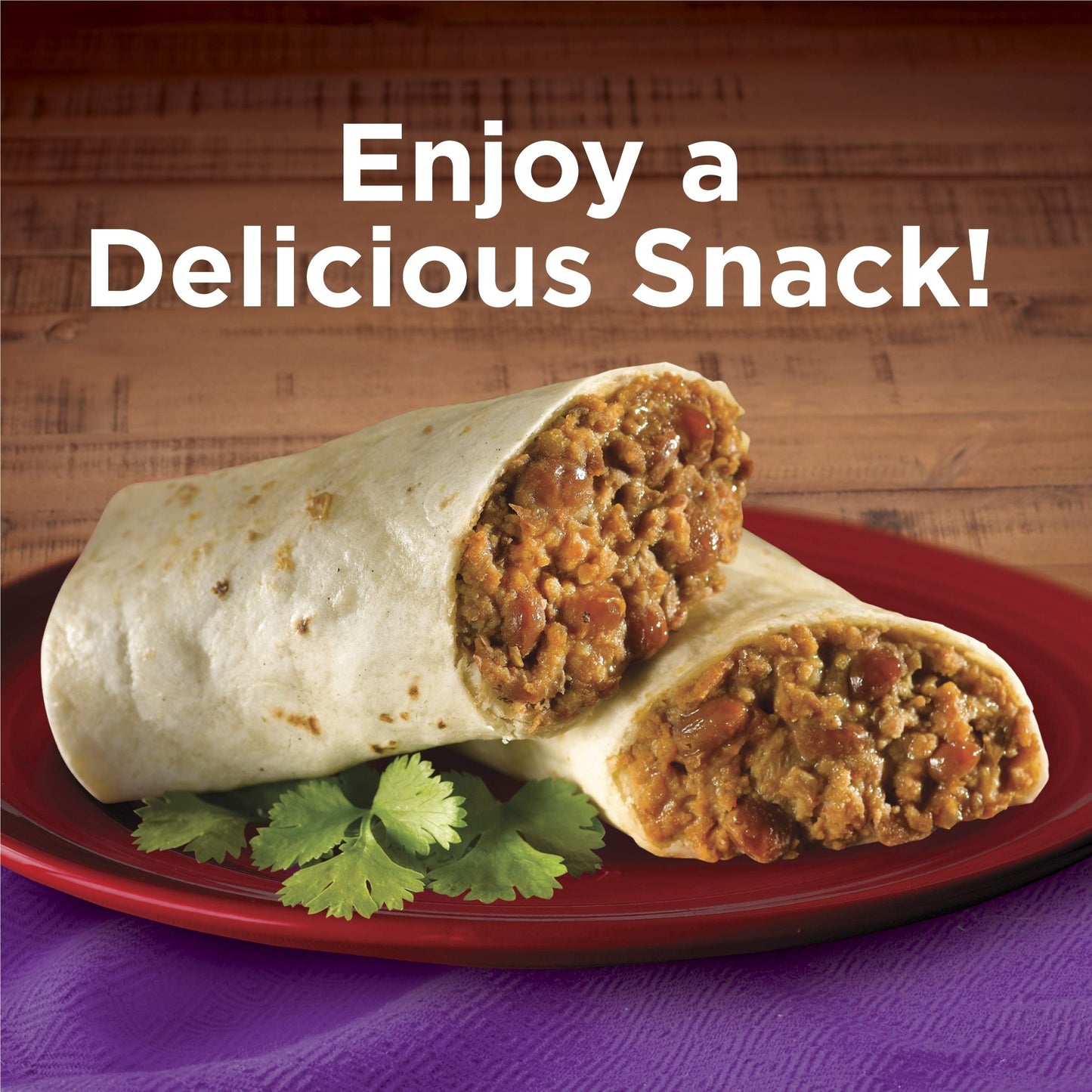 El Monterey Beef & Bean Burritos, 32 Oz, 8 Count (Frozen)