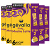 Gevalia Frothy 2-Step Mocha Latte Espresso K-Cup Coffee Pods & Froth Packets Kit, 6 Count (Pack Of 6)