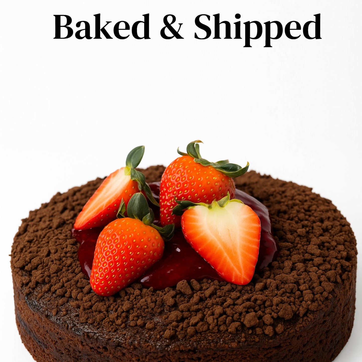 Andy Anand Chocolate Strawberry Cake 9'' Gift Boxed - Birthday Cakes And Treats For Delivery - Ideal Gift For Women, Men And Kid