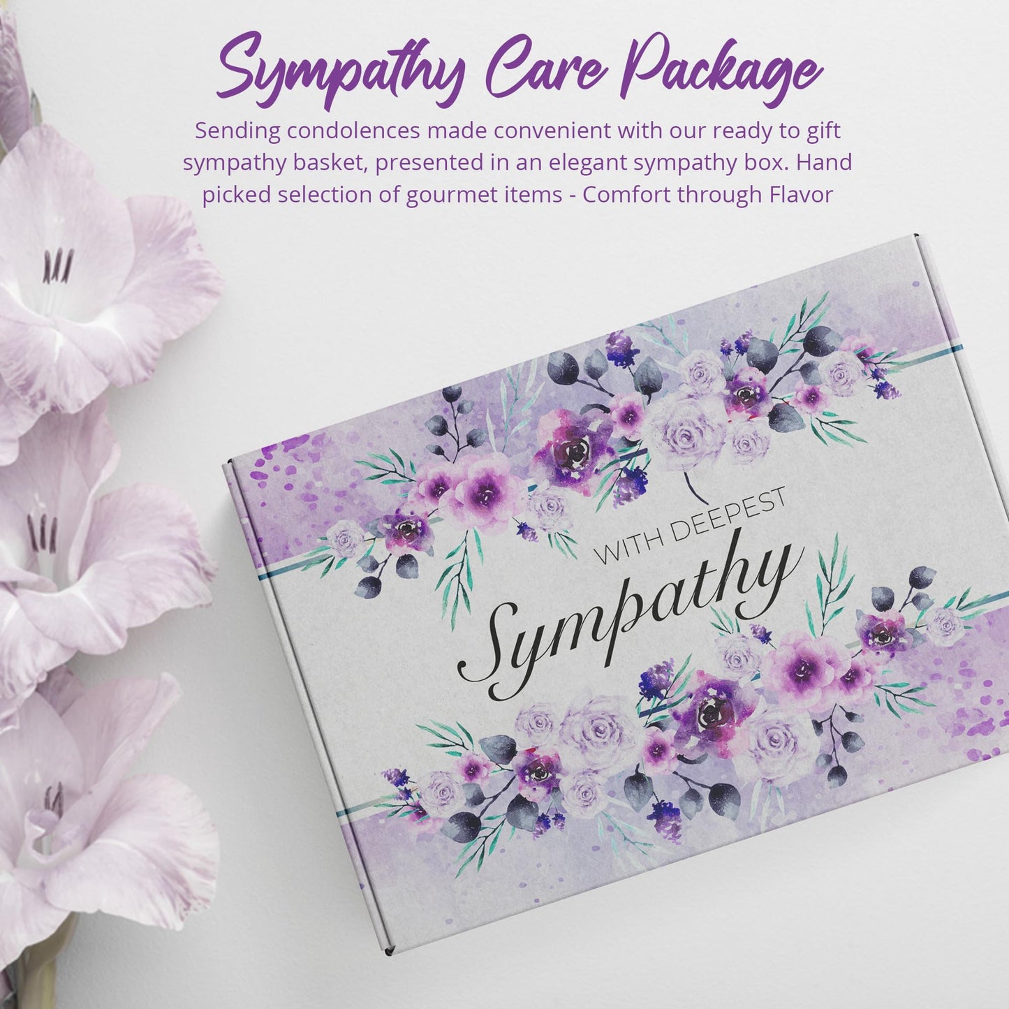 GiftWorld Sympathy Gift Basket - Meat and Cheese, Bereavement Idea, 16 Ounce, 9 Gourmet Items