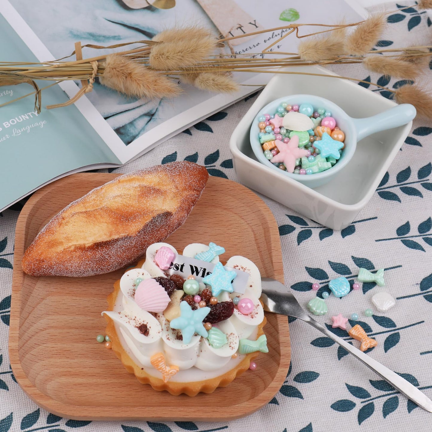 Mermaid Sprinkle, Pastel Sugar Edible For Cake Decorating, Mix Starfish, Shells, Fishes, Beaches And Ocean Themes For Baking, Ic