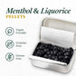 Barkleys Black Licorice Candy With Menthol, Licorice Pellets Covered With Refreshing Menthol- Gluten Free Licorice, Vegan (1 Can