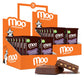Moo Chocolates All Natural Dark Chocolate Mini Bars with Caramelized Salty Pretzel 0.7 oz, 28 ct (Pack of 2) | 100 Calorie Snack