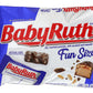 Baby Ruth Candy Bars with Chocolatey Caramel, Peanuts, and Nougat, Fun Size Candy Bars in Bag, 10.2 oz