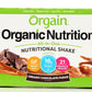ORGAIN Organic Creamy Chocolate Fudge Shake 12 Pack, 11 FZ