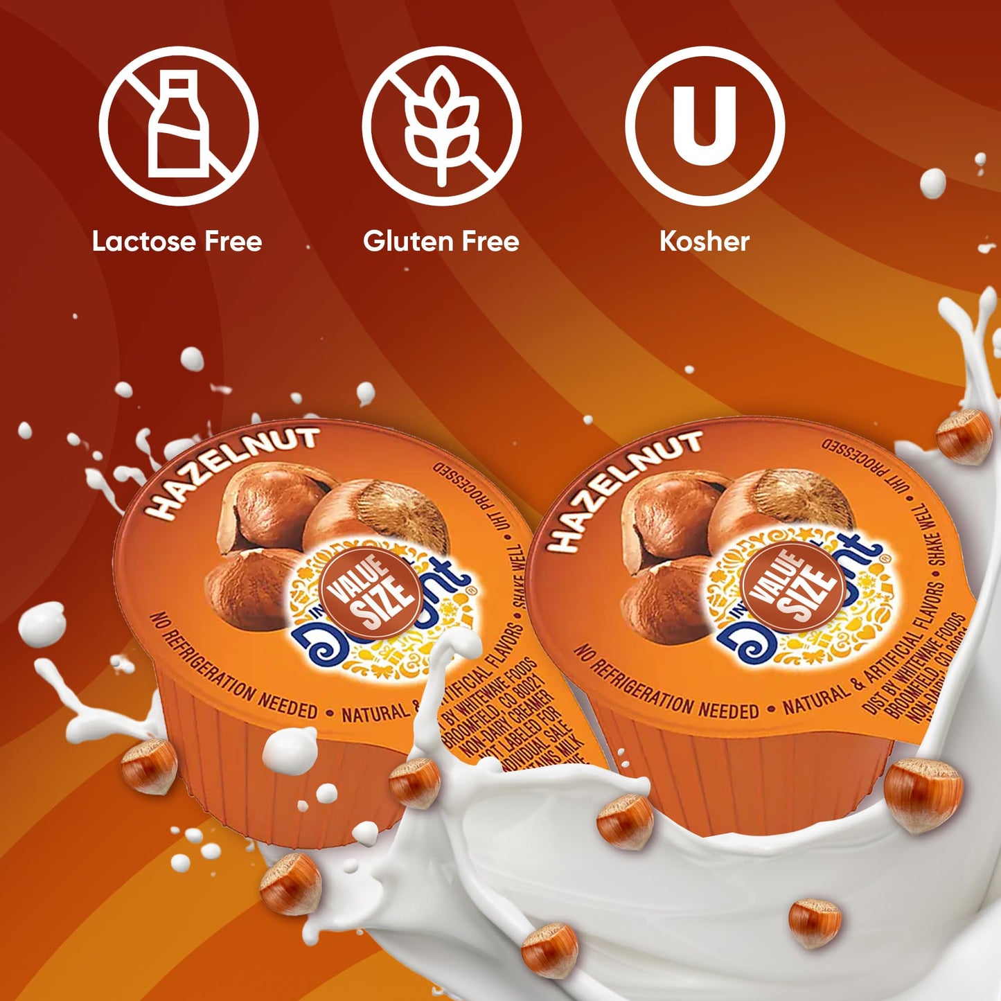 Generic Hazelnut Creamer Singles, Coffee Creamer Hazelnut 192 Creamer Singles Included Great For Offices, Restaurants, Coffee, B