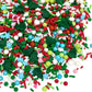 Manvscakes | 4 Oz Vintage Christmas Sprinkles | Cake Sprinkle | Cookie Sprinkles | Baking | Holiday Sprinkles | Pink And Green Sprinkle