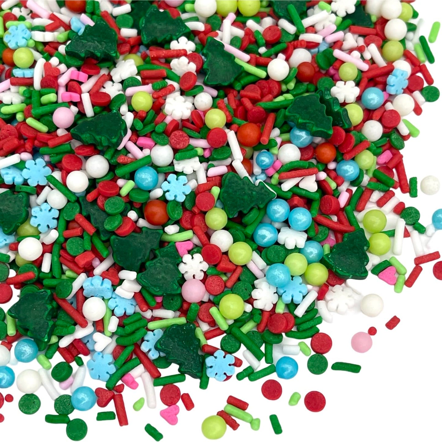 Manvscakes | 4 Oz Vintage Christmas Sprinkles | Cake Sprinkle | Cookie Sprinkles | Baking | Holiday Sprinkles | Pink And Green Sprinkle