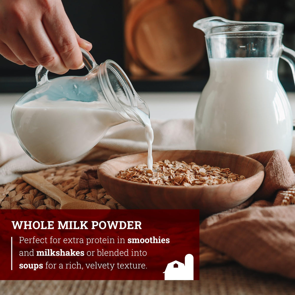 Hoosier Hill Farm Whole Milk Powder, 1.5LB, 24 Ounce (Pack of 1 ...