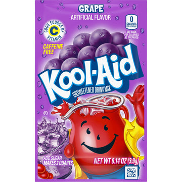 Kool-Aid Lemonade Drink Mix, Unsweetened, Caffeine Free, 48 Count, 0.14 Ounce Pack of 2, Violet