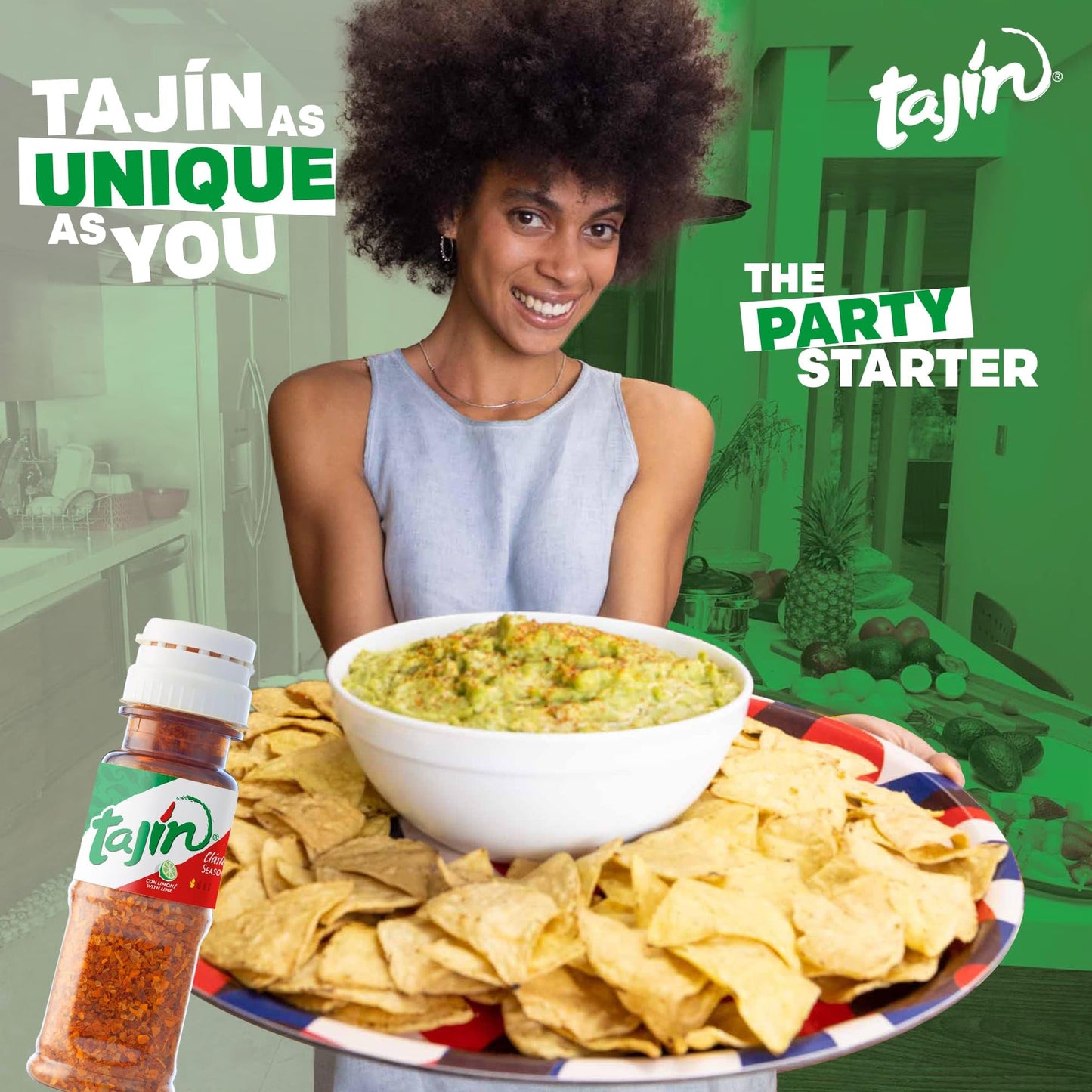 Tajin Cl  sico Seasoning Mini Pouch,0.35 Ounce, 10 Mini Bottles (Pack of 2)