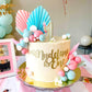 Roaring Good Time Gender Reveal Cake Toppers Boy Or Girl Cake Decoration Pink Blue Balls Cake Decoration Baby Shower Cake Decora