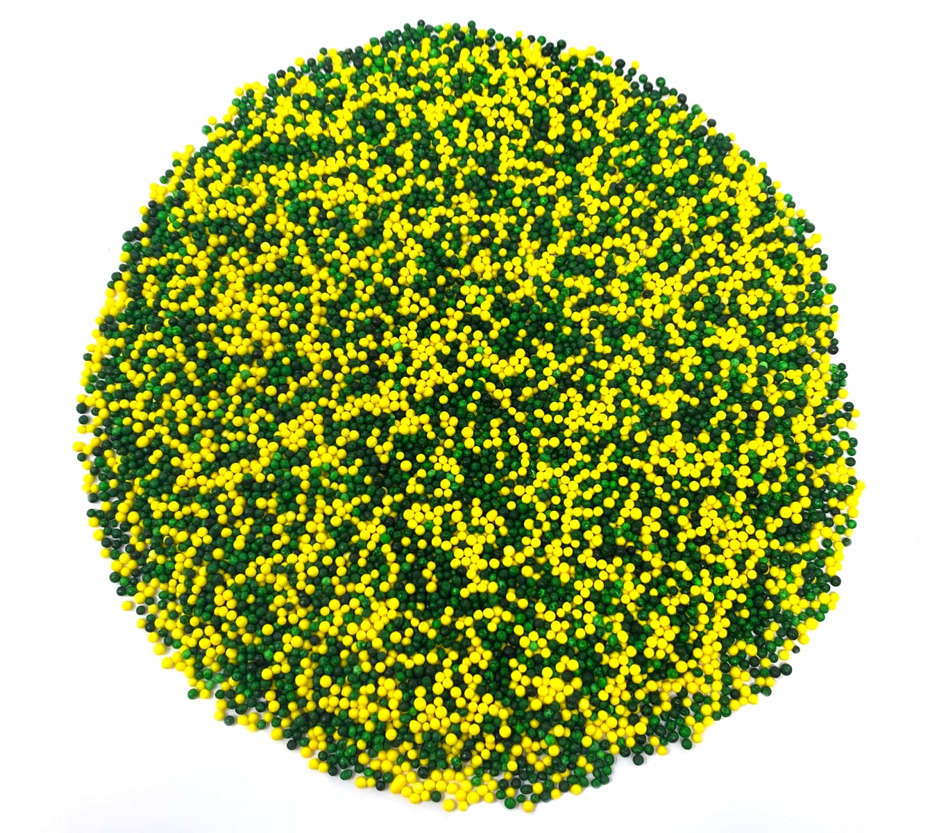 Mystic Sprinkles The Big Game Nonpareil Mix 3.8Oz Bottles (Green & Yellow)