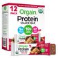 Orgain Organic Vegan Protein Bars, Peanut Butter Chocolate Chunk, 10g Protein, Gluten Free, Non-GMO, Pack of 12