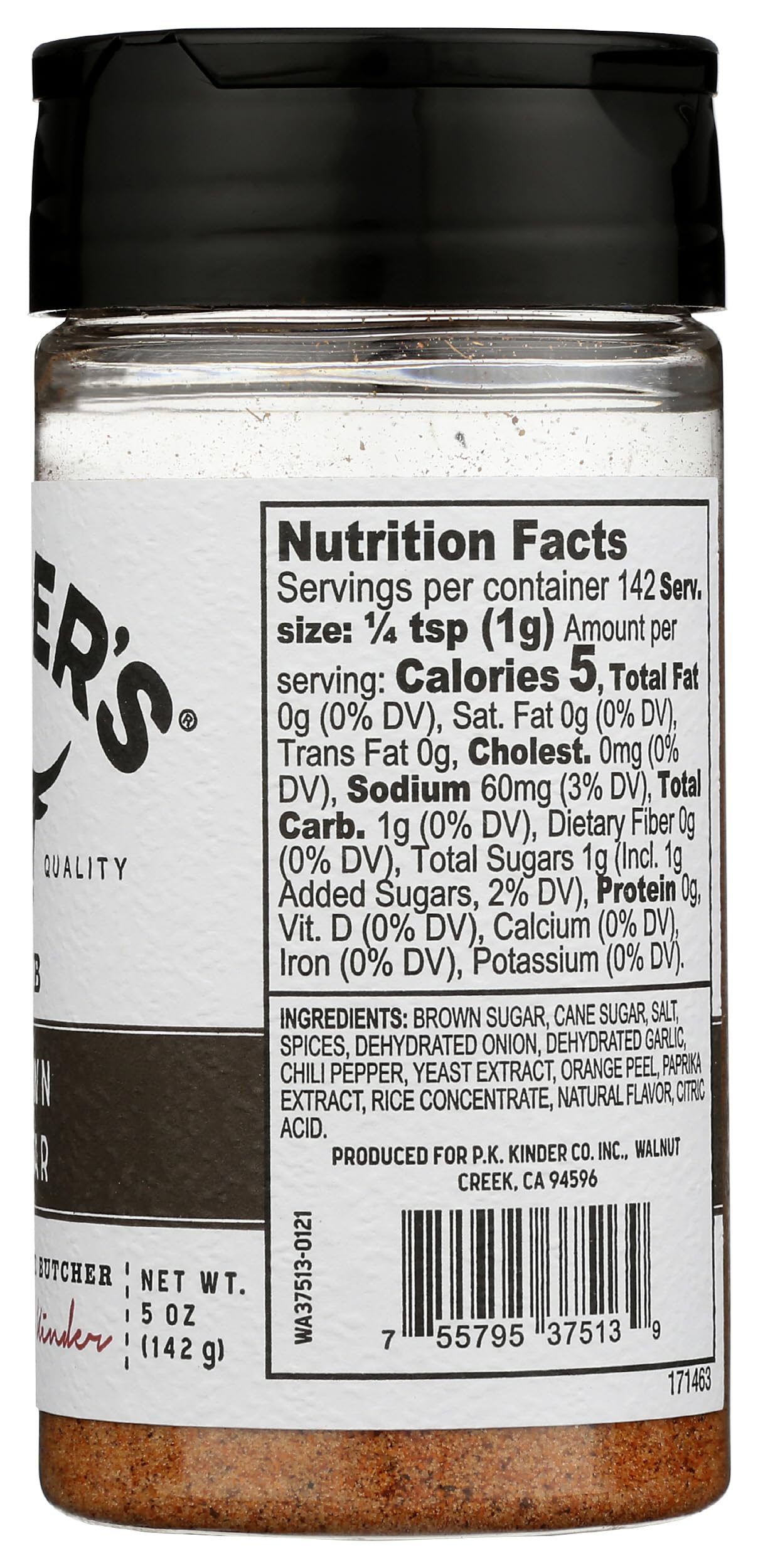 Kinders Brown Sugar Bbq Rub, 5 Ounce