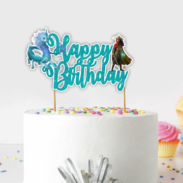 Seyal Raya and the Last Dragn Happy Birthday cake topper
