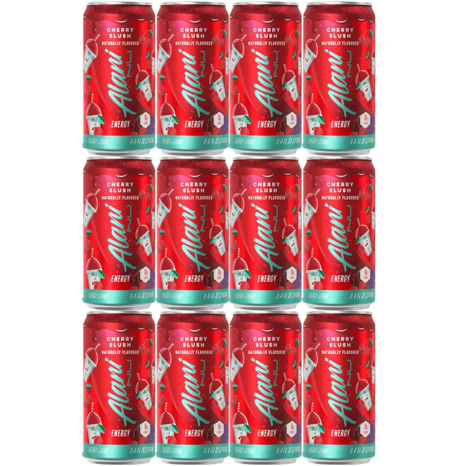 Mini Energy Drink - Pack Of 12 - Cherry Slush Flavor - 8.4 Fl Oz Can - By The Munchie Mix