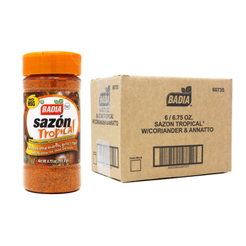Badia Sazon Tropical With Coriander And Annatto, 6.75 Ounce (Pack Of 6)