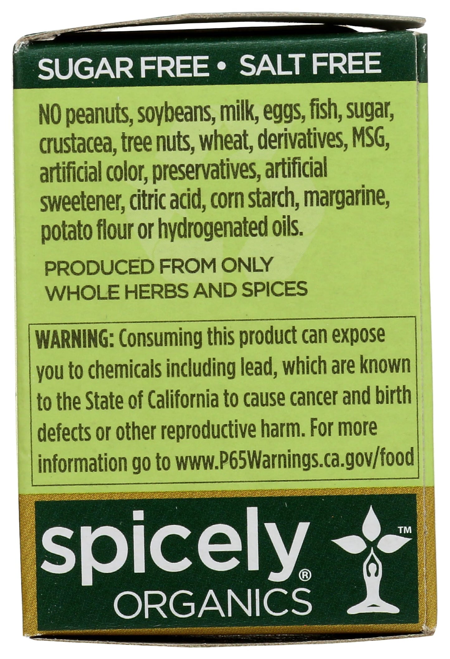 Spicely, Marjoram Whole Organic, 0.1 Ounce
