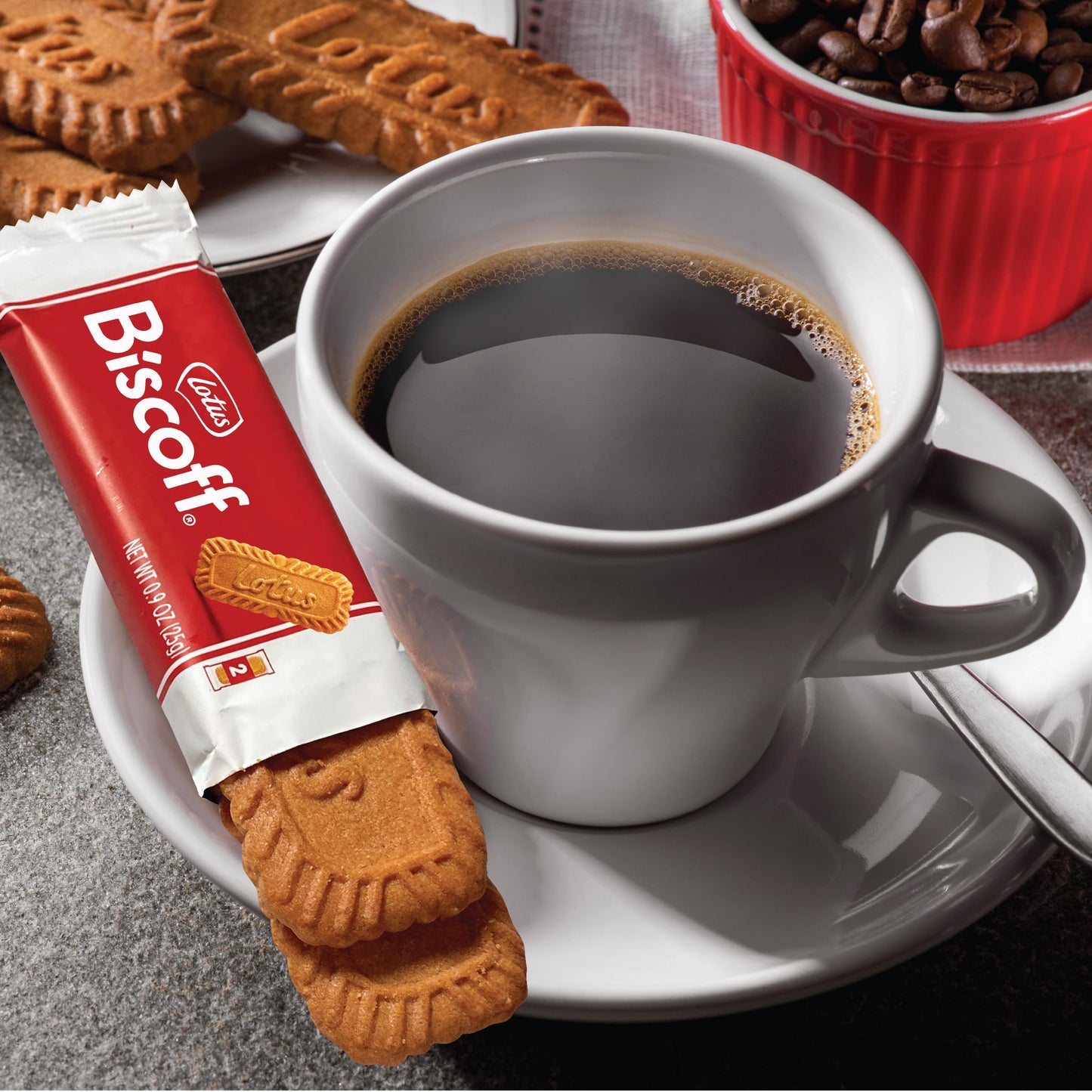 Lotus Biscoff Cookies, Caramelized Biscuit Cookie Snack, Dispenser Box (20 Sleeves Of 2 Extra Large Cookies) Vegan, 0.9 Ounce (P
