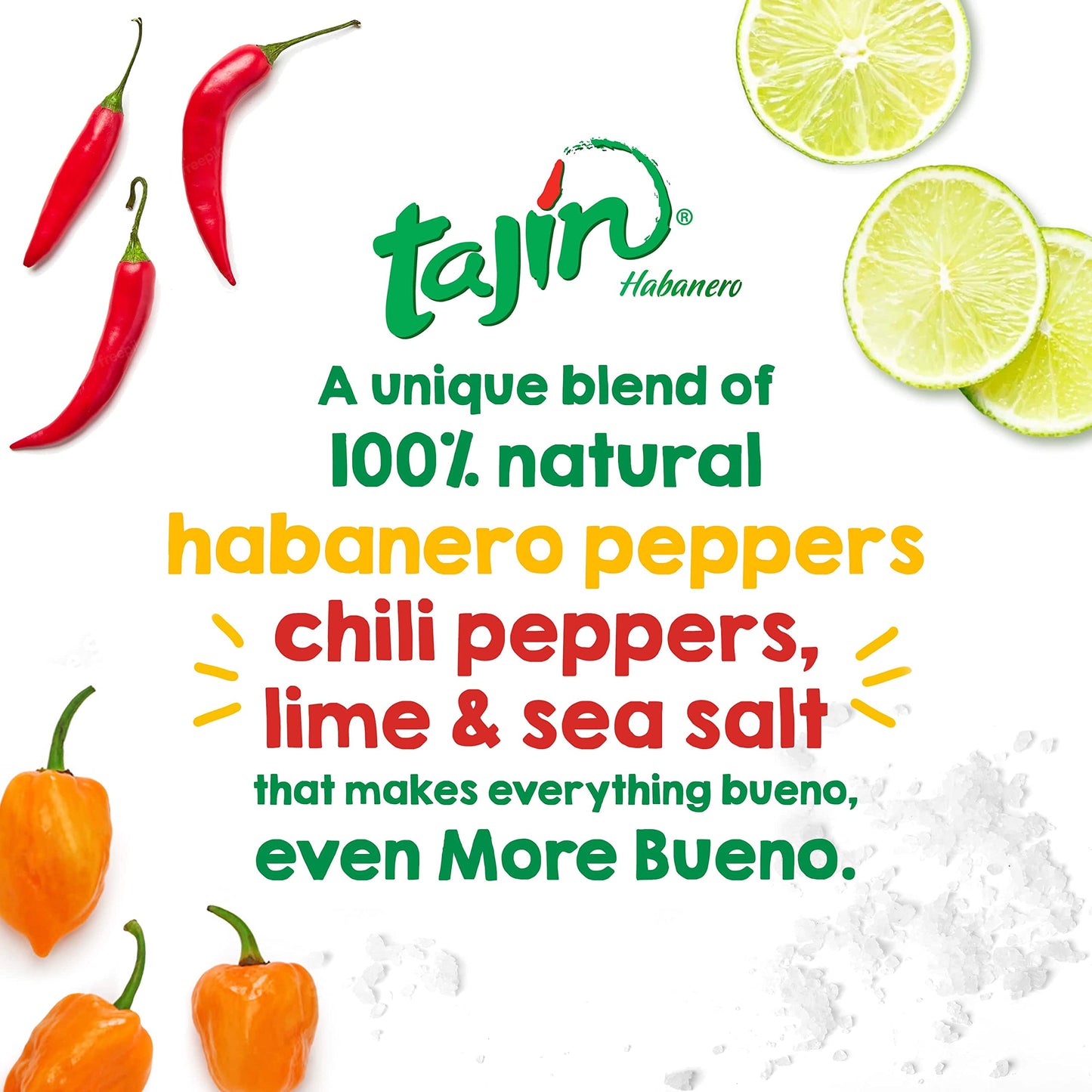 Tajin Habanero Seasoning 1.6 oz (Pack of 24)