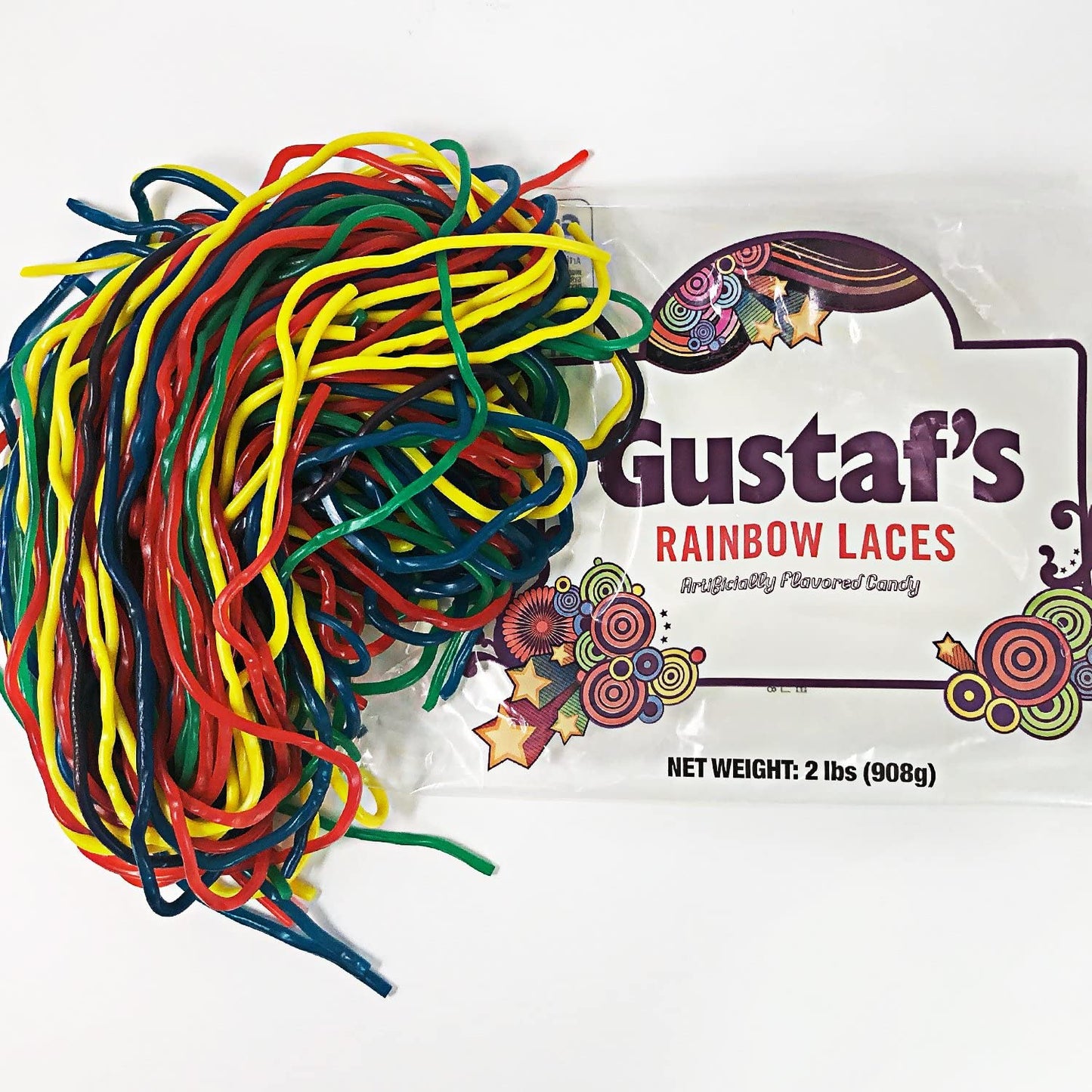 Gustaf'S Rainbow Licorice Lace - 2 Lb. Bag