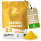 Jungle Powders Freeze Dried Mango Powder 5 Ounce Bag, Mango Extract For Baking No Sugar Added Dry Mango Powder Juice Additive Fr