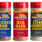 Famous Daves Seasoning Variety 3-Pack, Steak & Burger Rub, Rib Rub for Beef/Pork, Chicken Rub, 6.33 Ounce Each