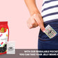 Jelly Belly Bundle- Licorice Flavor Jelly Beans - 7.5 Oz Gift Bag- Includes Rus Candy Company Travel Size Pocket Bag (Licorice)