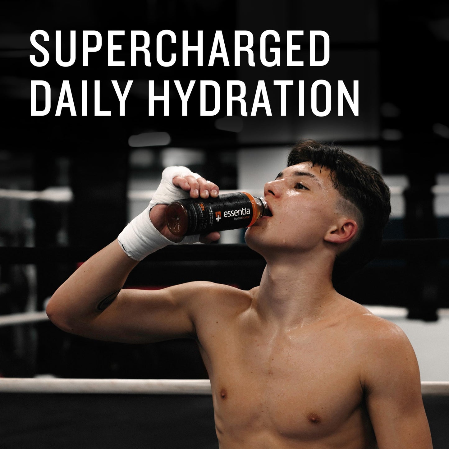 New Essentia Hydroboost Enhanced Bottled Water, 15.2 Fl. Oz. (450 Ml), 12 Pack, Raspberry Pomegranate, Hydrolyte Blend With B-Complex Vitamins And Electrolytes, Clean Taste & Supercharged Hydration
