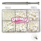 White Sprinkles with 4-Claw Pick up Tool Pearl Sugar Mix Size 6.5oz Contains Metallic Rod & Star Sprinkles for Cake Decorations 