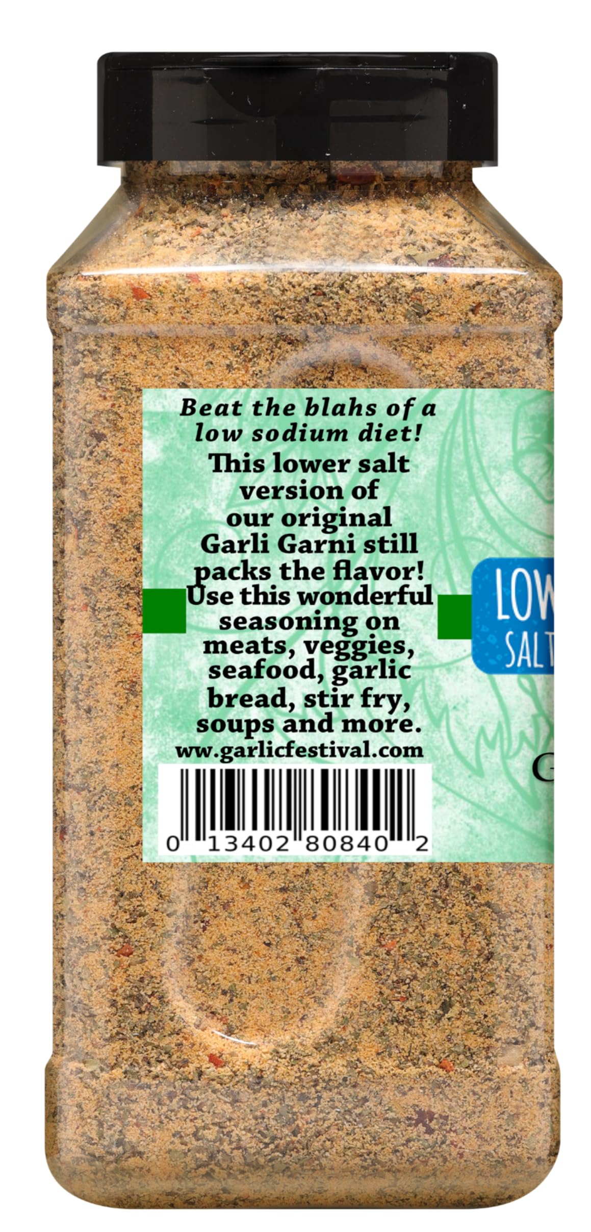 Garlic Festival Foods Low Sodium Garli Garni Garlic Seasoning 24 Oz. Gluten Free No Msg