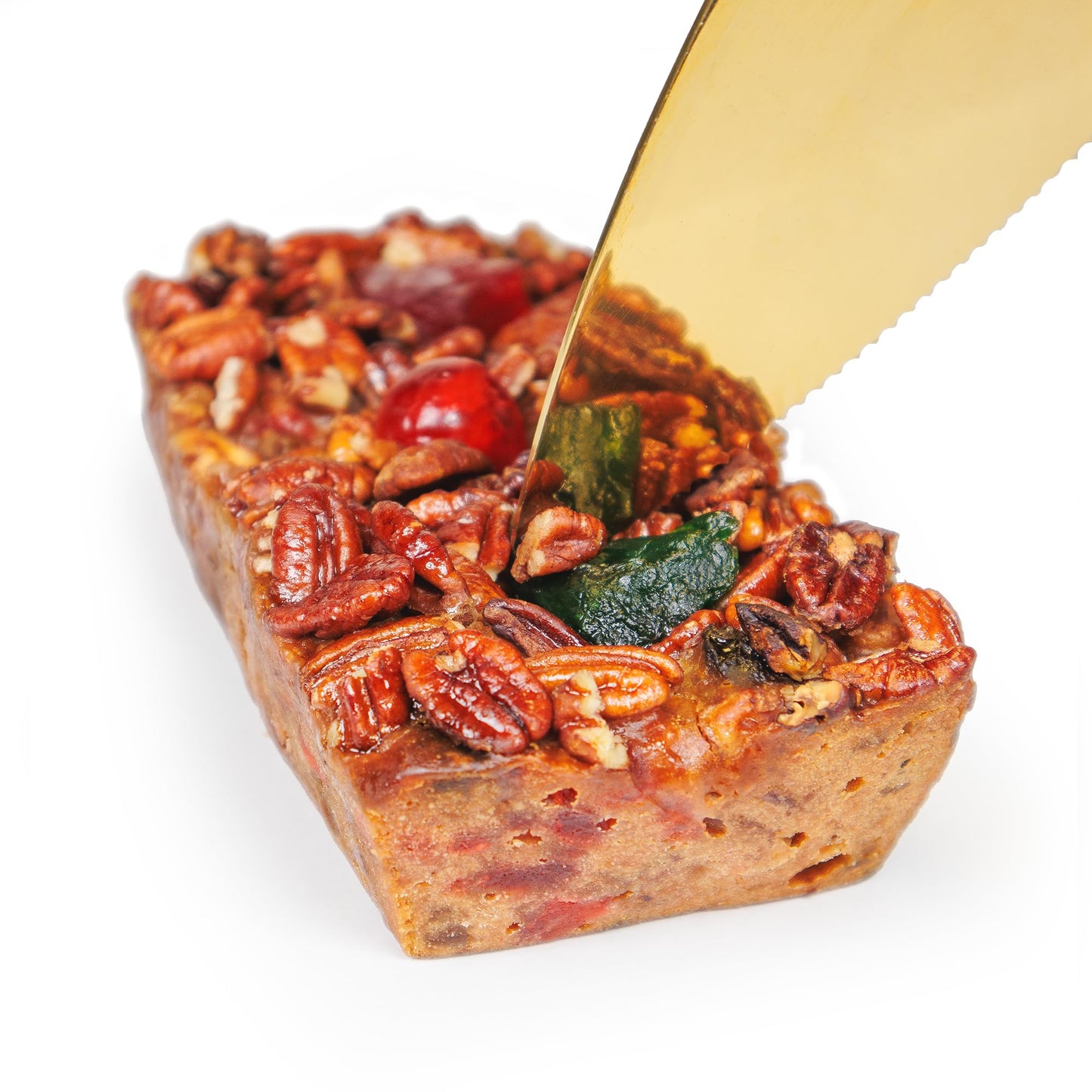 Collin Street Bakery Fruitcake - Deluxe Loaf 2 Pack (14 Oz Each) - Handmade With Pecans  Pineapple  Golden Raisins Cherries & Honey - Gourmet Holiday Fruit Cake