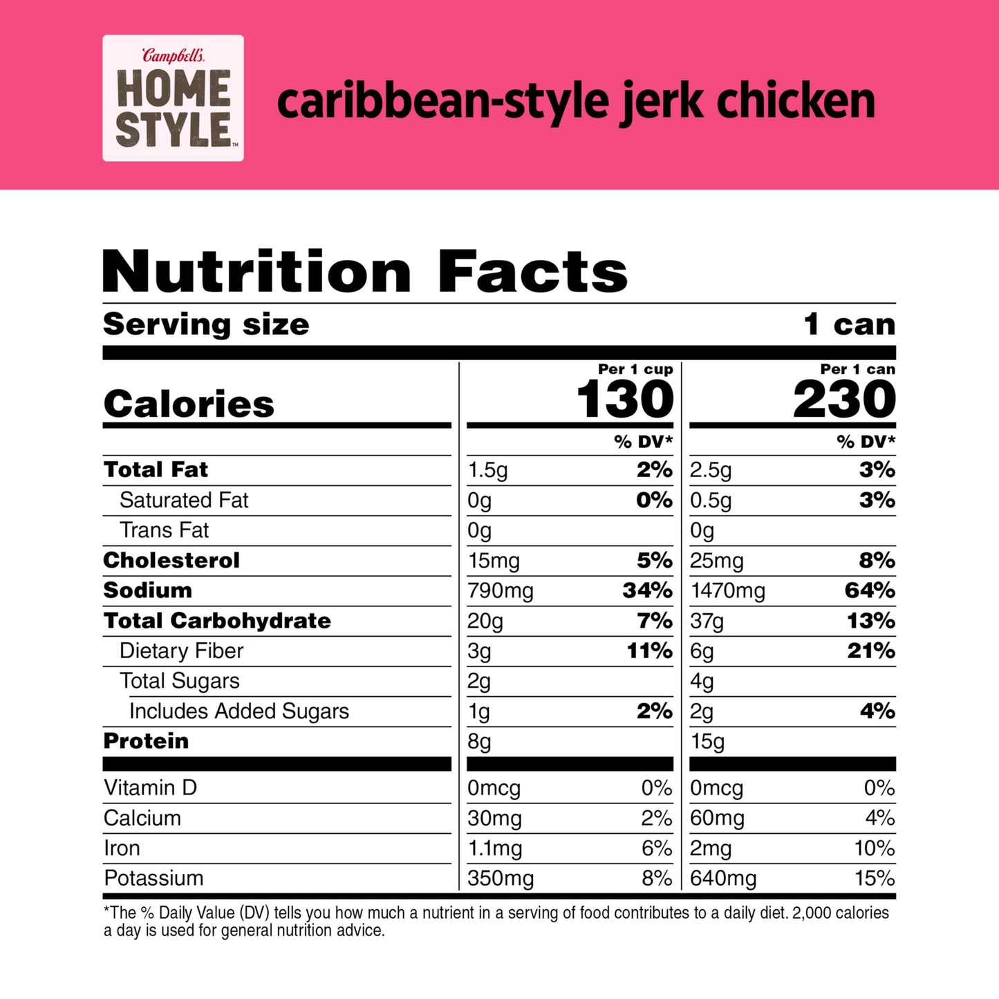 Campbells Homestyle Caribbean-Style Jerk Chicken Soup, 16.1 OZ Can (Pack of 5)