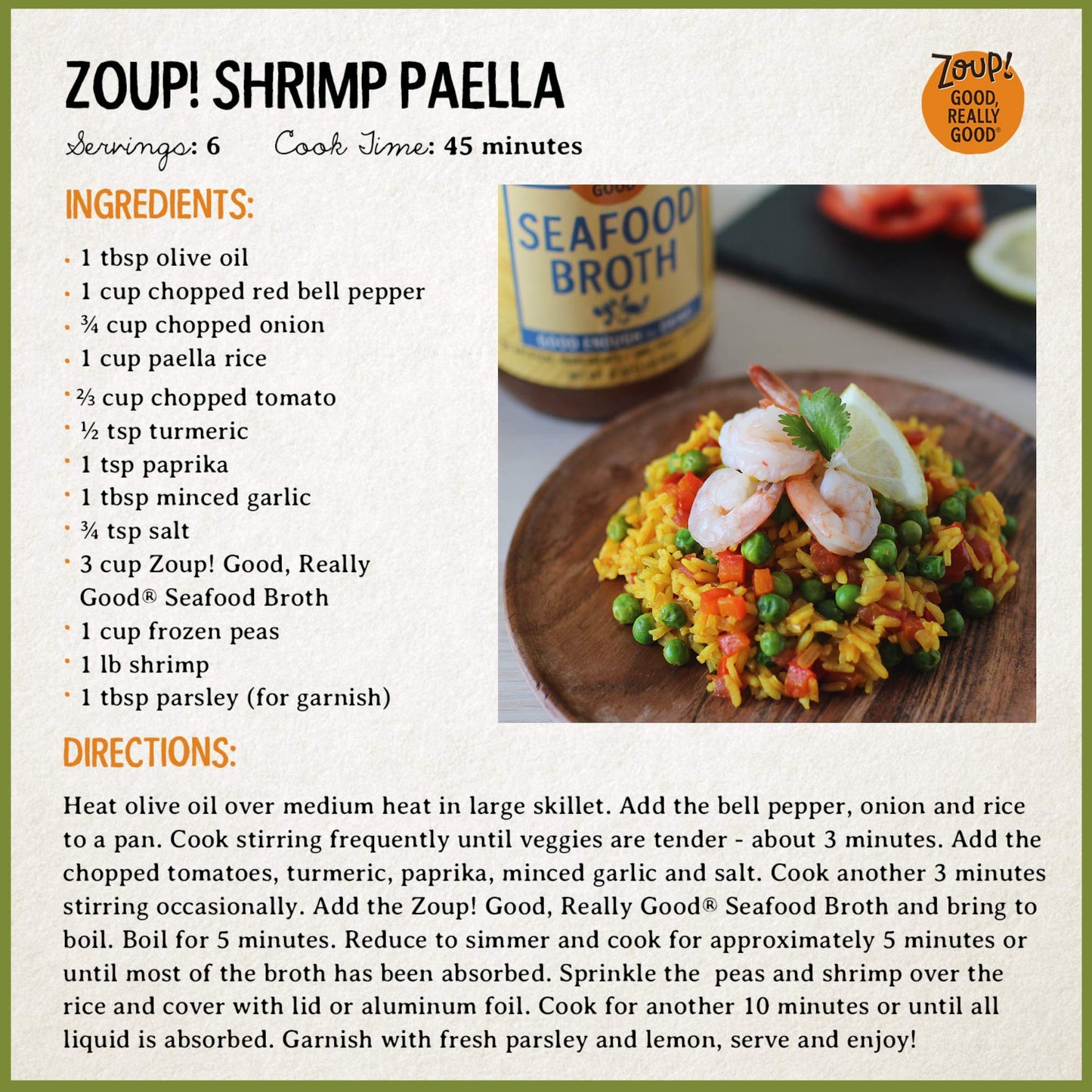 Seafood Broth By Zoup! Keto-Friendly, Gluten Free, Non-Gmo - Great For Stock, Bouillon, Soup Base Or In Gravy - 1-Pack (32 Oz)